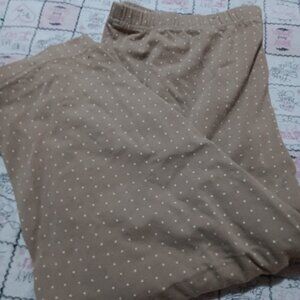 Womens  poka dot knit capris